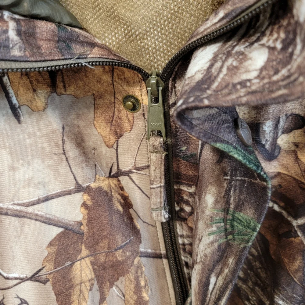 Vintage Herter's Mens‎ Size XL Hunting Realtree Camouflage Hooded Outdoor Jacket